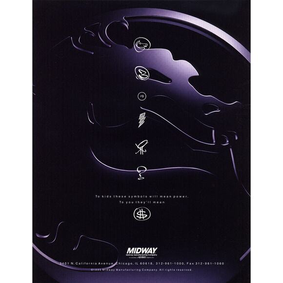 Mortal Kombat 3 Arcade FLYER 1995 Original NOS Video Game MK3 Retro Vintage Art - Picture 1 of 4